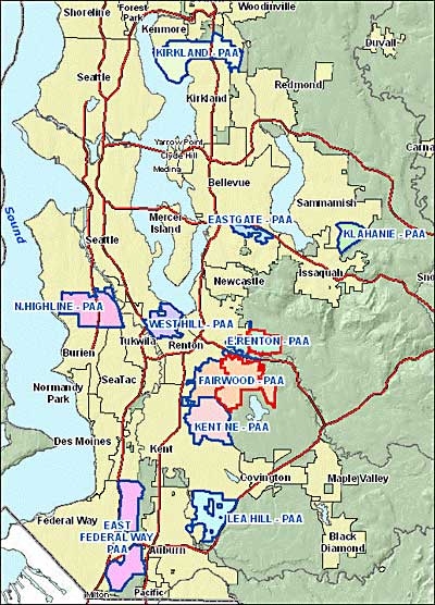 Physical Map Of King County - Bank2home.com