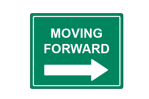 "moving forward" icon